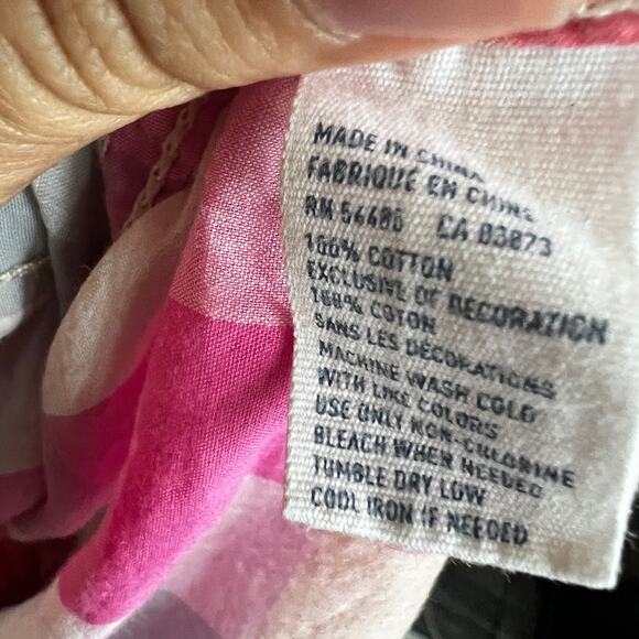 American Eagle Womens Shirt Cotton Button Down Large Plaid Y2K Academia Fall - Picture 5 of 8